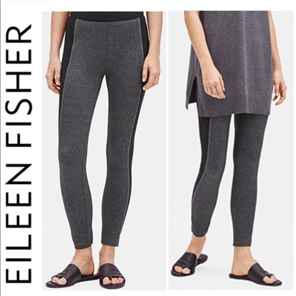 Eileen Fisher Pants - Eileen Fisher Herringbone Stretch Leggings Size M